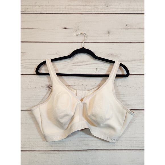 Cacique Women's Beige Solid Unlined Full Coverage No Wire Comfortable Bra Sz 44D - Picture 1 of 5